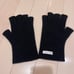 Cash & Barba Black Fingerless Gloves
