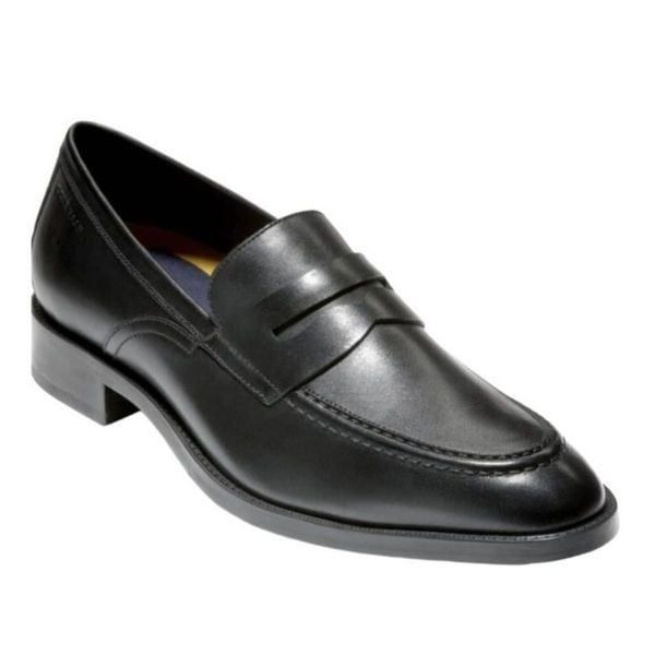 COLE HAAN Hawthorne Black Leather Loafer Size 11M