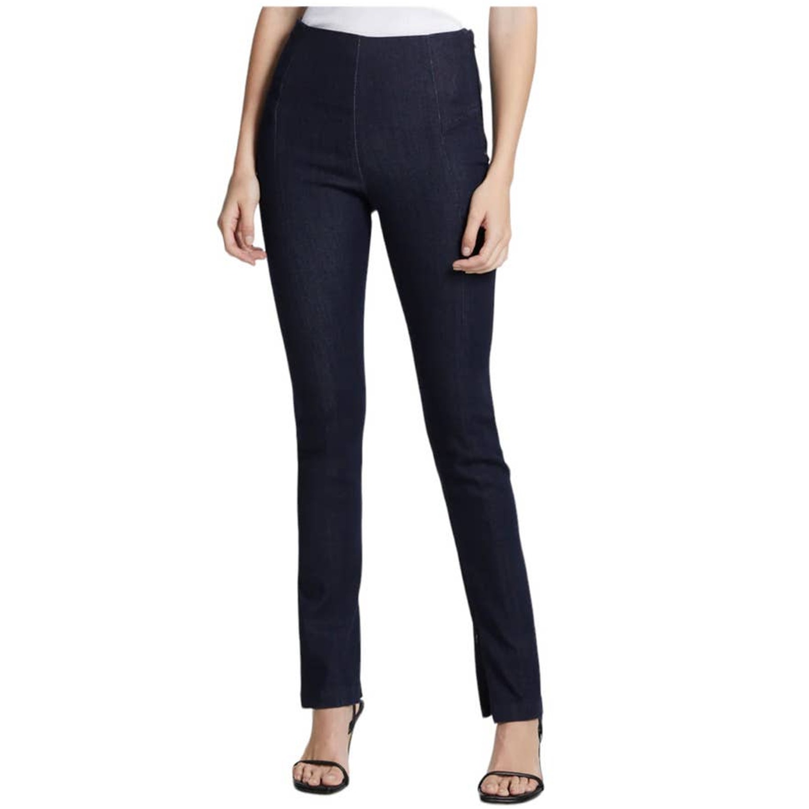 Free People Ksubi Luna Moonlight Dark Indigo Legging Jeans Zipper Ankle Size 25