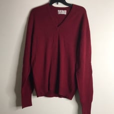 Peter Scott 100% lambs wool V neck pullover fall sweater
