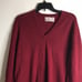 Peter Scott 100% lambs wool V neck pullover fall sweater