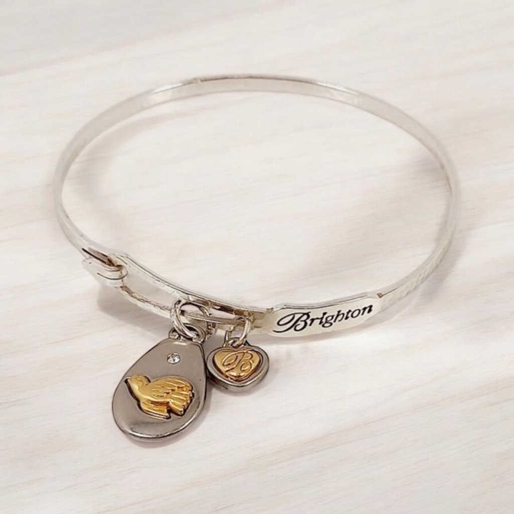 Brighton Art & Soul Peace on Earth Bangle Bracelet