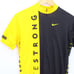 NIKE Livestrong Cycling Jersey Mens Yellow Half Zip Sleeveless Size Medium M