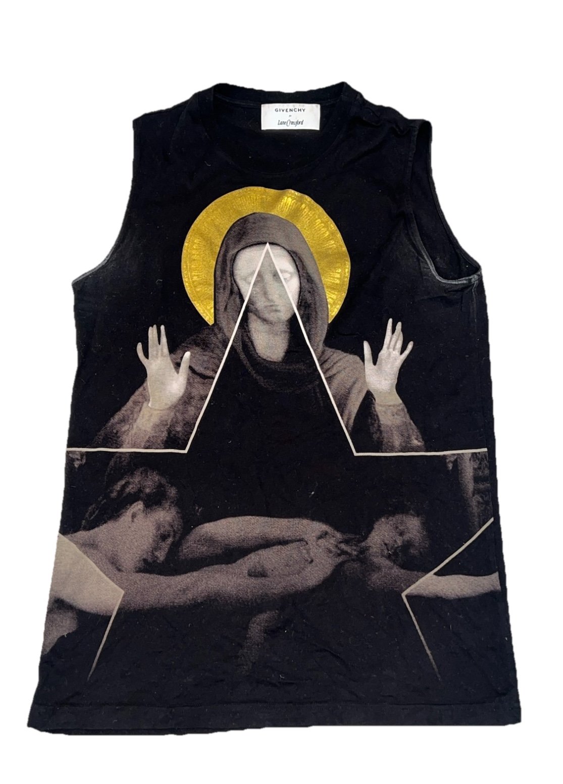 Givenchy Ricardo Tisci 2011 LIMITED EDITION MADONNA HALO GOTHIC PRINT TANKTOP
