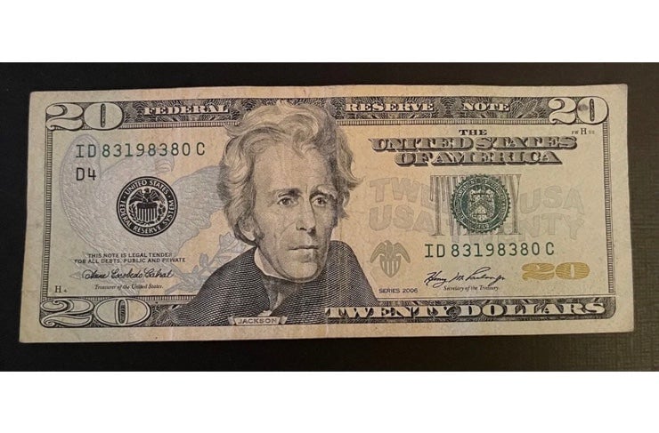 20 Twenty Dollar Bill Fancy Serial Number Birthday Year