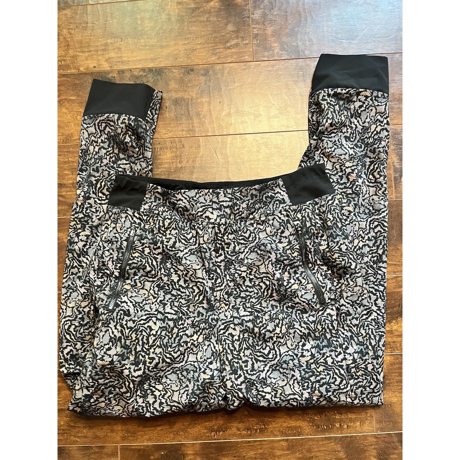 Athelta Womens Pull On Floral Print Casual Stretch Work Out Jogger Pant Size 8T