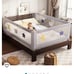 Bed Rail for Toddlers - (3 Pack) Toddler Bed Rails with Double Child Lock, Bed R