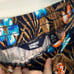 Lands' End Plus Size Crinkle Pull-On Pockets Tiered StretchTropical Skirt Sz 2XL