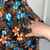 Lands' End Plus Size Crinkle Pull-On Pockets Tiered StretchTropical Skirt Sz 2XL