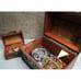 3 Wooden Treasure Box Chests (Keepsake Boxes) with Flower Motif (Jewelry antique