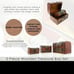 3 Wooden Treasure Box Chests (Keepsake Boxes) with Flower Motif (Jewelry antique