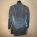 Falcone Croc Pattern Embossed Satin Blazer 46R Gently worn 86% rayon / 14% poly