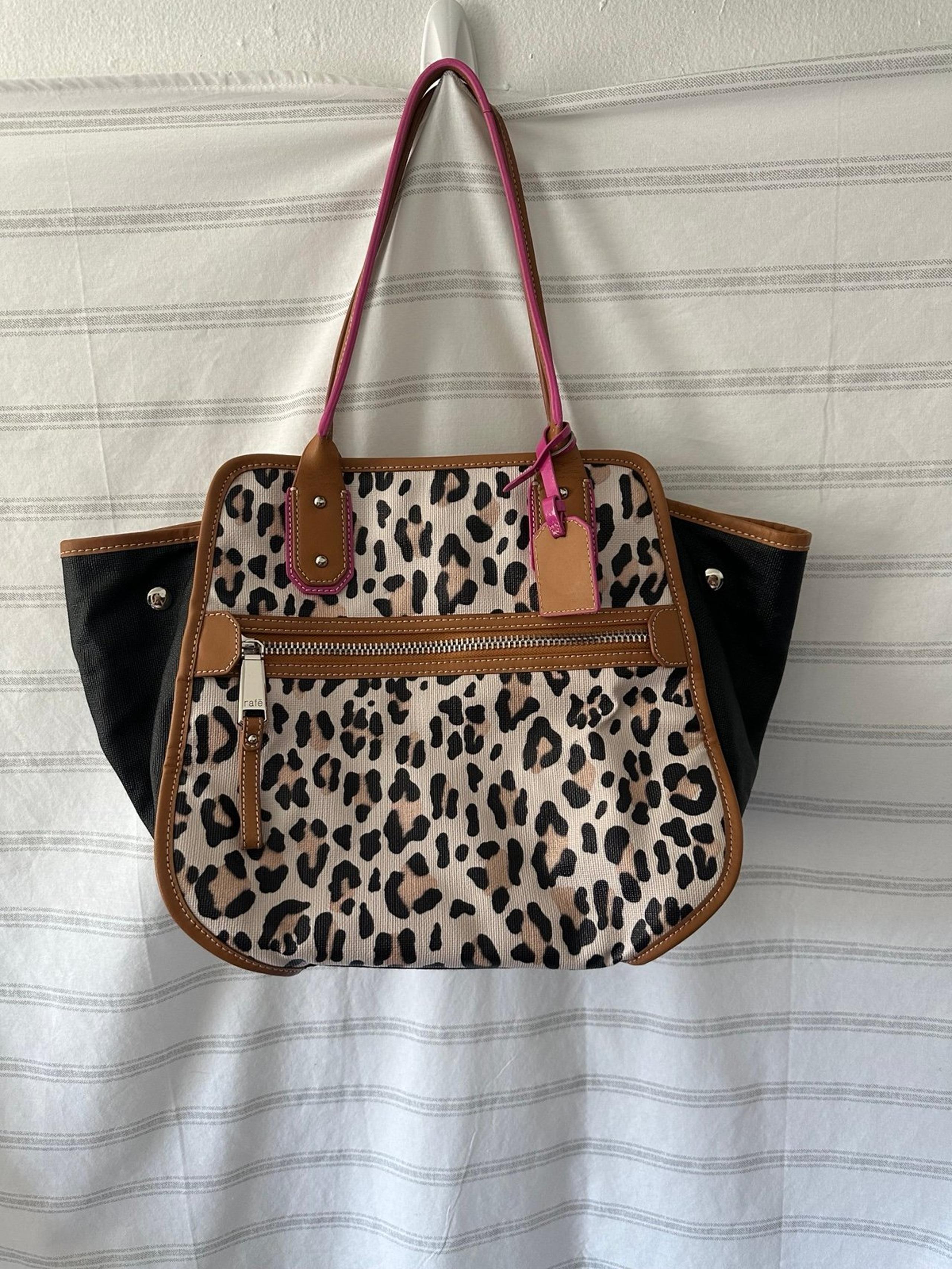 Rafe New York - Leopard print bag with pink accents