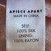 Apiece Apart “OLIVERA’ Striped Silk Halter Top NWT SZ 8