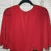 BCBG MaxAzria Lace-Insert Capelet Dress Red Size 10