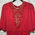 BCBG MaxAzria Lace-Insert Capelet Dress Red Size 10