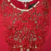 BCBG MaxAzria Lace-Insert Capelet Dress Red Size 10