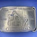 Vintage Wells Fargo & Co. Solid Copper Brass Tone Belt Buckle Broadway NY