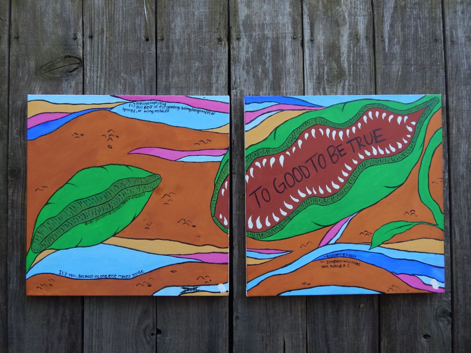 Trapped love Oil painting