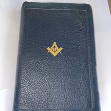 MASONIC PRESENTATION KJV LEATHER BIBLE VINTAGE