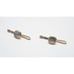 Vintage Bodkin 14K Karat Solid Yellow Gold Designer Mother of Pearl Cufflinks