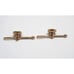 Vintage Bodkin 14K Karat Solid Yellow Gold Designer Mother of Pearl Cufflinks