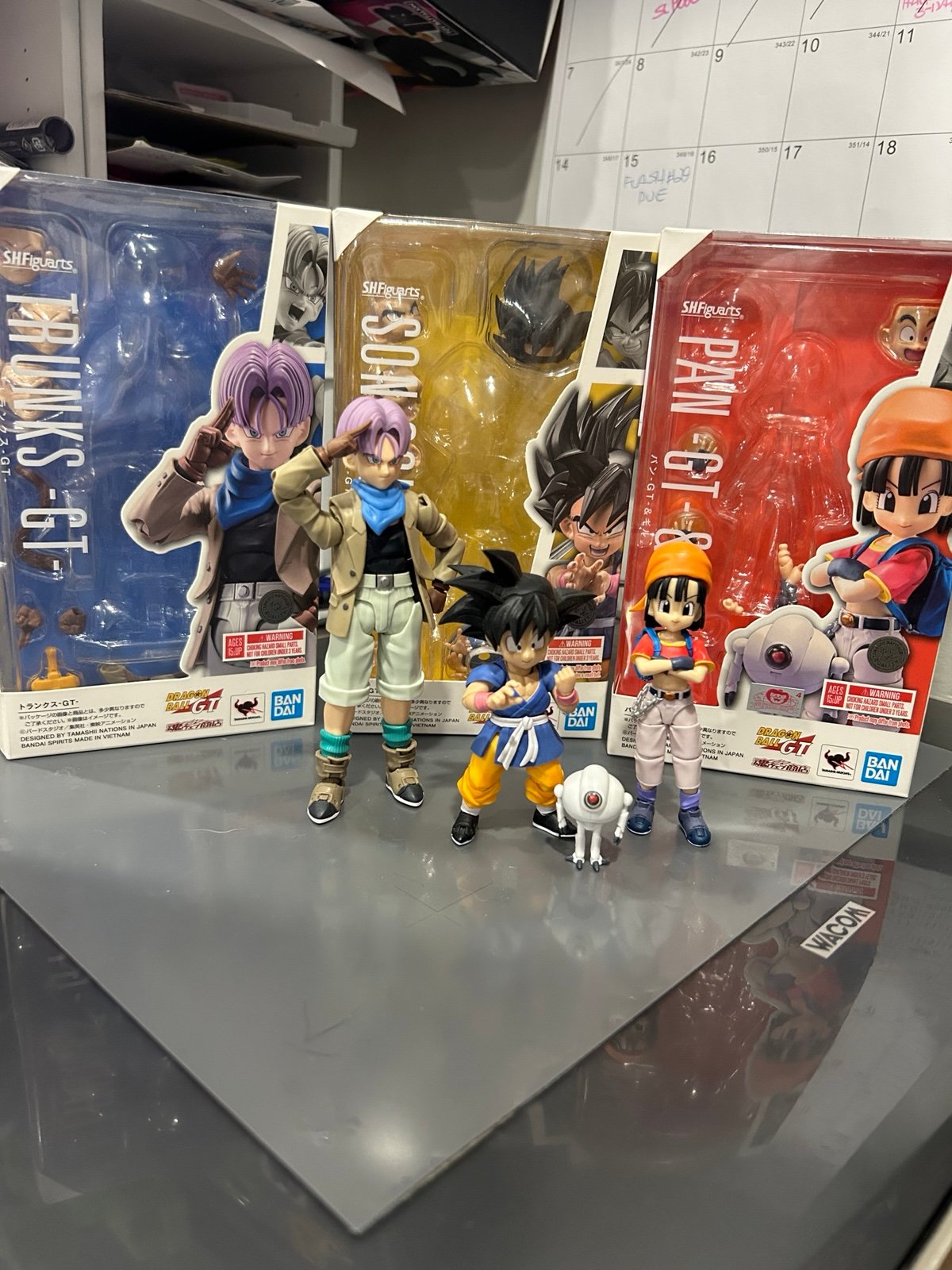 [Bundle] SH Figuarts Dragon Ball GT Pan x Trunks x Goku