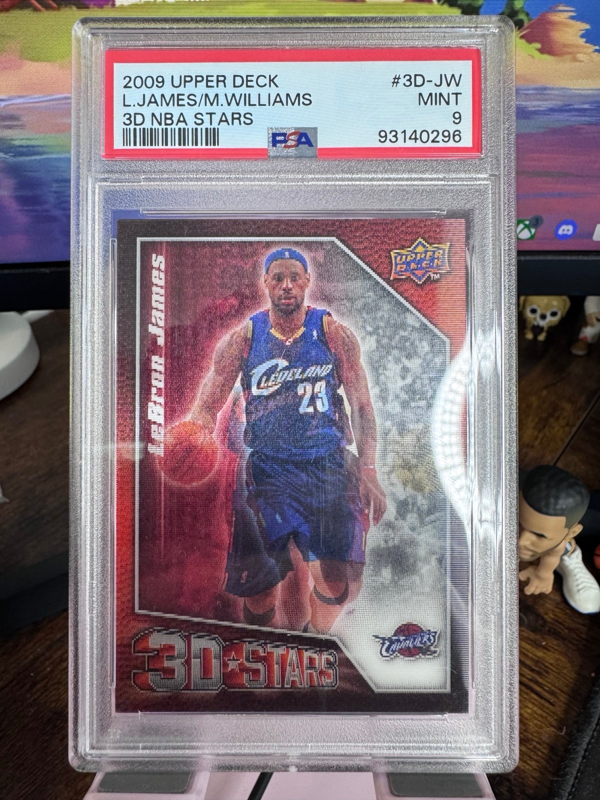 2009 UPPER DECK 3D NBA STARS 3D-JW LeBRON JAMES\MO WILLIAMS