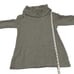 Anthropologie Ett:Twa Ingrid Eyelash Gray Fuzzy Cowl Neck Sweater Size Small