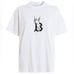 NWT Women’s Size Large Burberry Cherub Print T-shirt 100% Cotton In White/Black