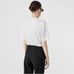NWT Women’s Size Large Burberry Cherub Print T-shirt 100% Cotton In White/Black