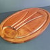 Vintage MCM 60s Baribocraft Canada Solid Red Maple Carving Steak Roast Board 18