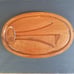 Vintage MCM 60s Baribocraft Canada Solid Red Maple Carving Steak Roast Board 18