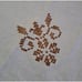 Vintage Square Tablecloth Hand Stitched Embroidered Floral Scalloped Cottage 40