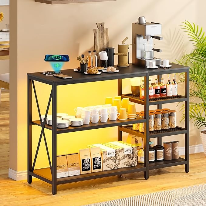 Console Table with Wireless Charging Station