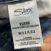 Buckle silver jeans emc denim Eddie relaxed straight blue jeans mens sz 33x31