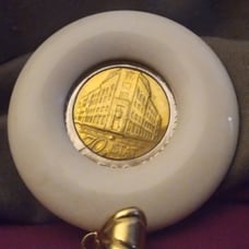 14Kt Gold Italiana Republica Lira Coin Pendant Milor