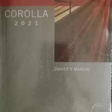 2021 toyota corolla owners manual brand new