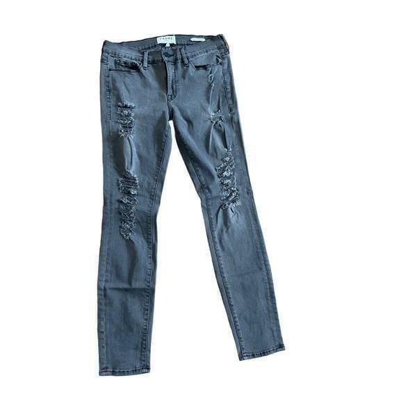 FRAME denim Greys Inn distressed Le Skinny de Jeanne size 30