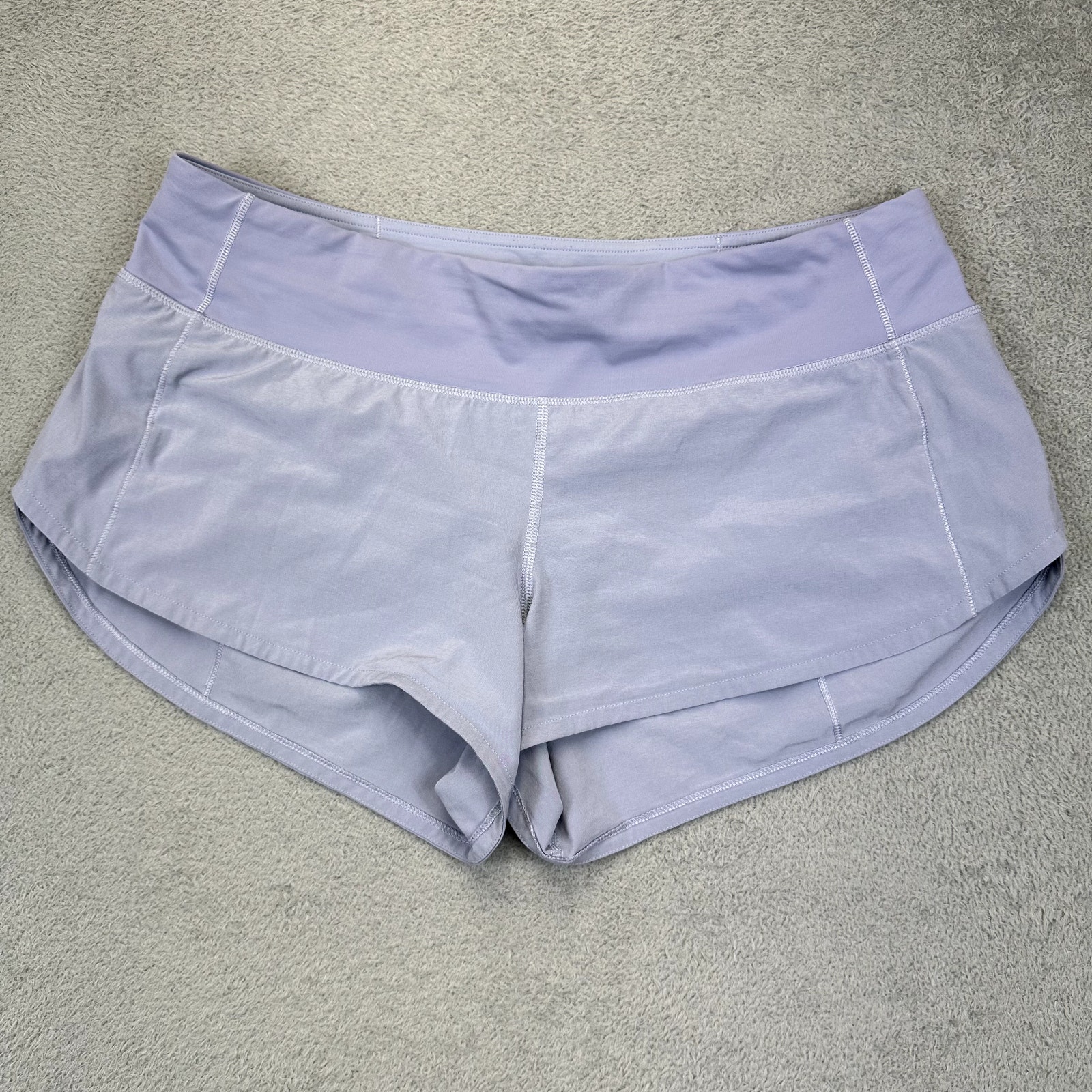 Lululemon Size 8 Speed Up Short Low Rise 2.5” Running Shorts Performance Purple