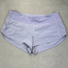 Lululemon Size 8 Speed Up Short Low Rise 2.5” Running Shorts Performance Purple