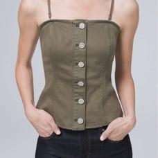 White House Black Market green bustier NWT