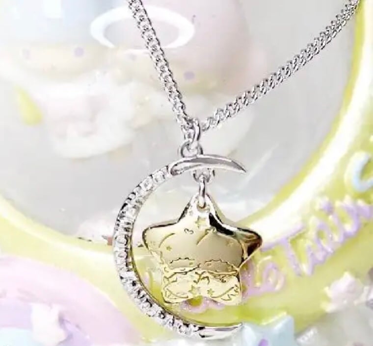 Little twin stars necklace best sale