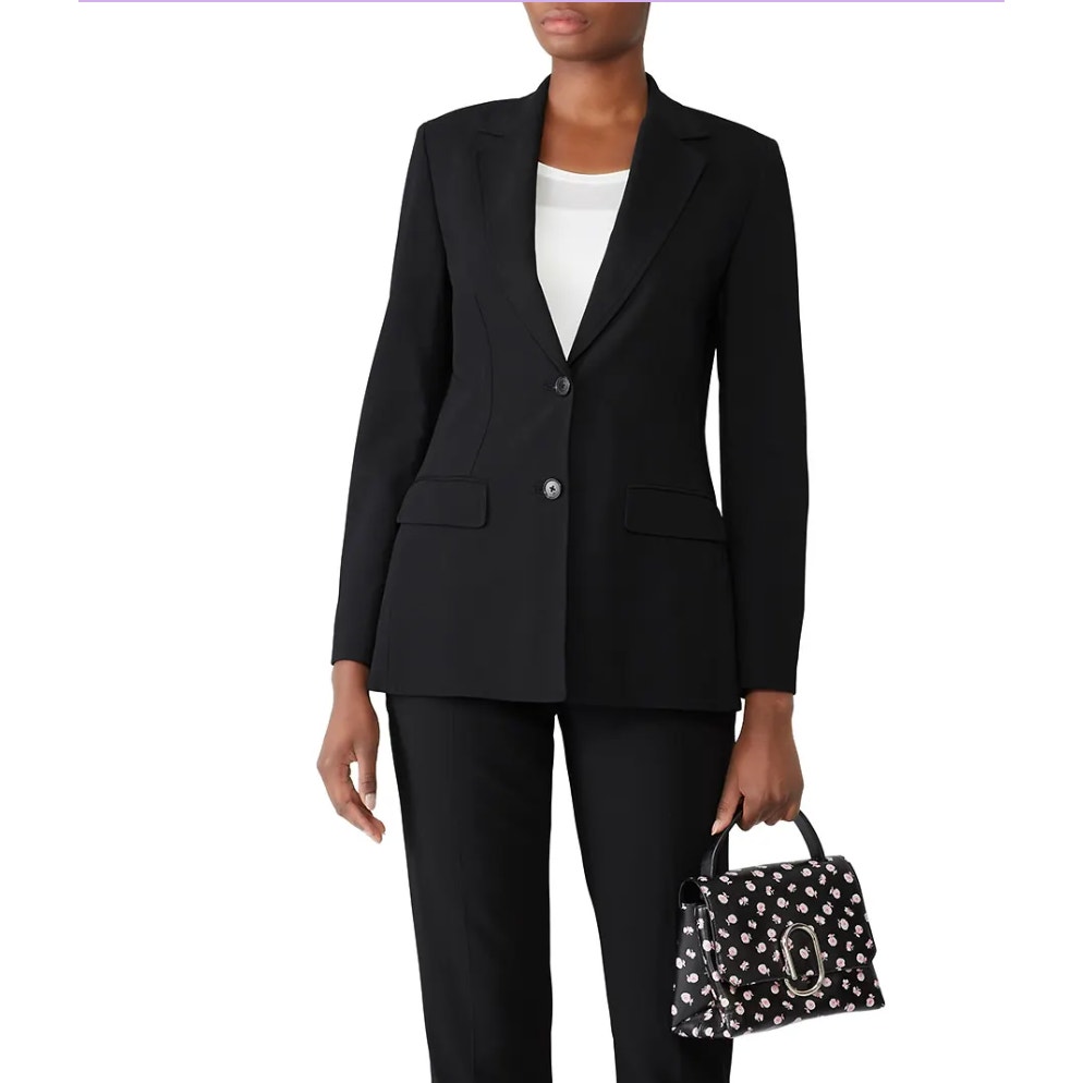 Phillip Lim Blazer Womens 0 Black Tailored Jacket Career Twill