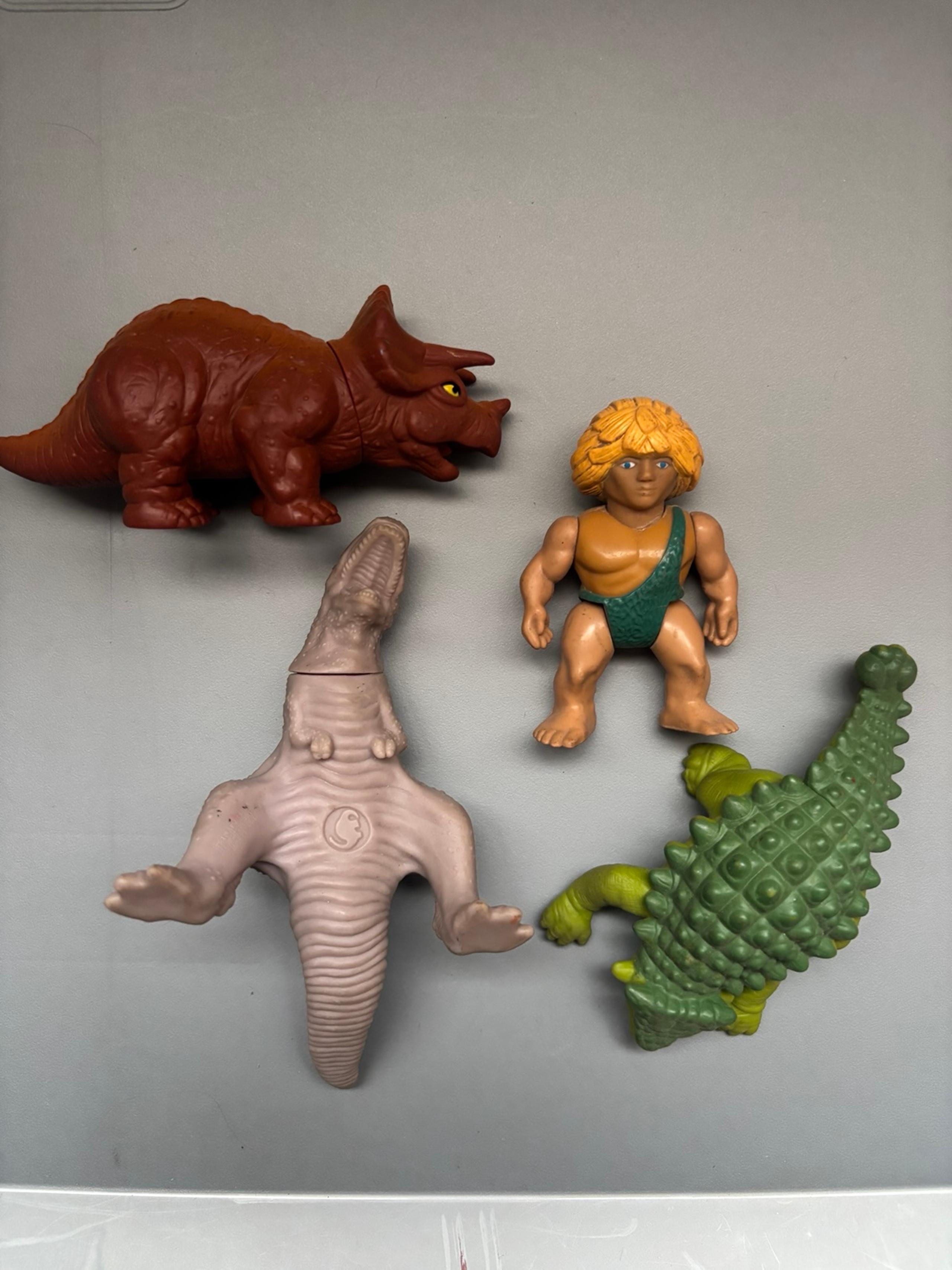 Vintage playskool caveman and Dino lot