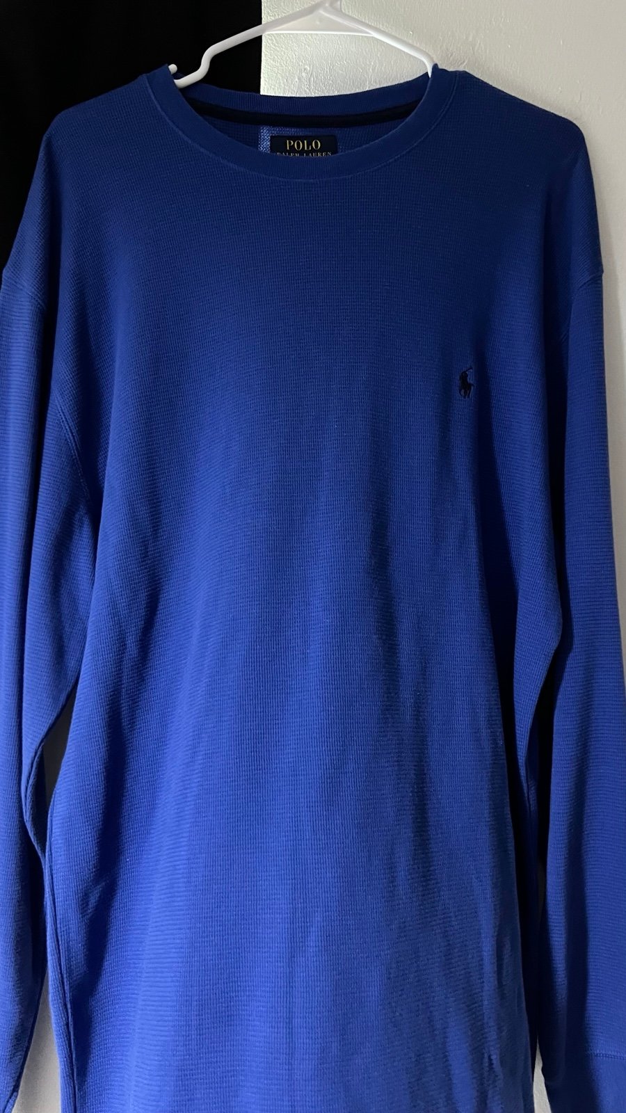 Polo Waffle Knit Long Sleeve