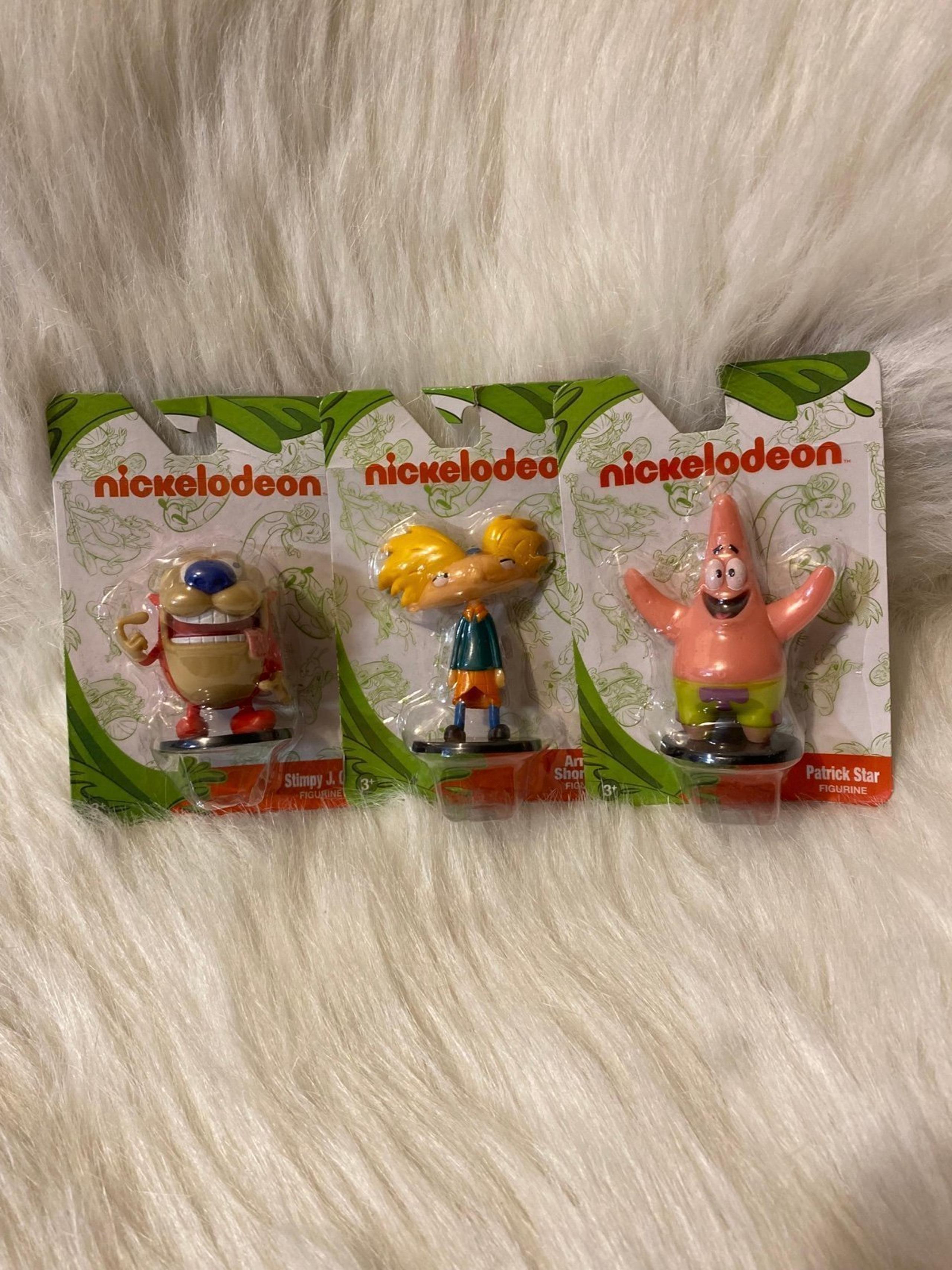 Nickelodeon Mini Figures Patrick Star Arnold Shortman Stimpy J. Cat Bundle Of 3