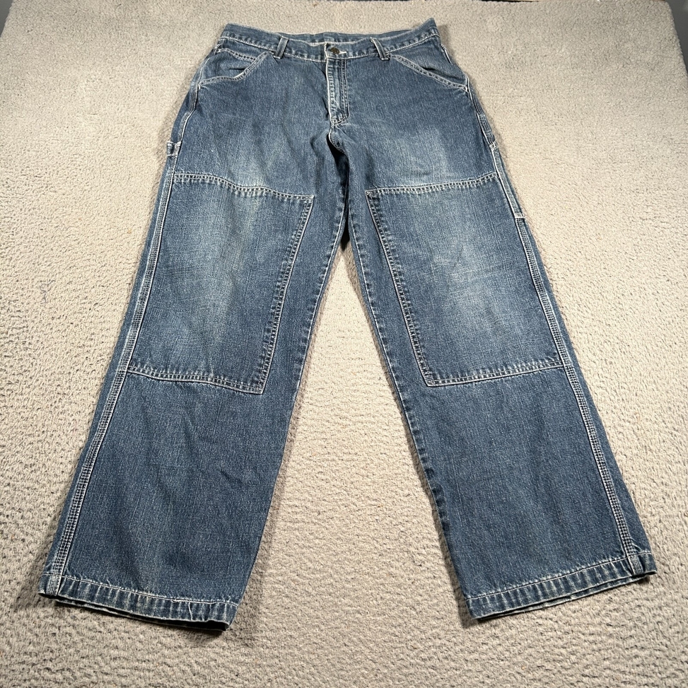 Levi's Jeans Men 30x30 Blue Denim Utility Double Knee Carpenter Workwear VTGY2K