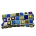 Flower Granny Square Crochet Afghan Blanket Appr 53” x 56”