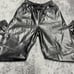 Abercrombie & Fitch Black Faux Leather Joggers with tie waist Size XS